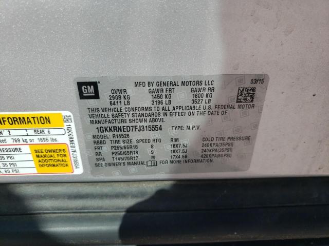 1GKKRNED7FJ315554 GMC ACADIA SLE