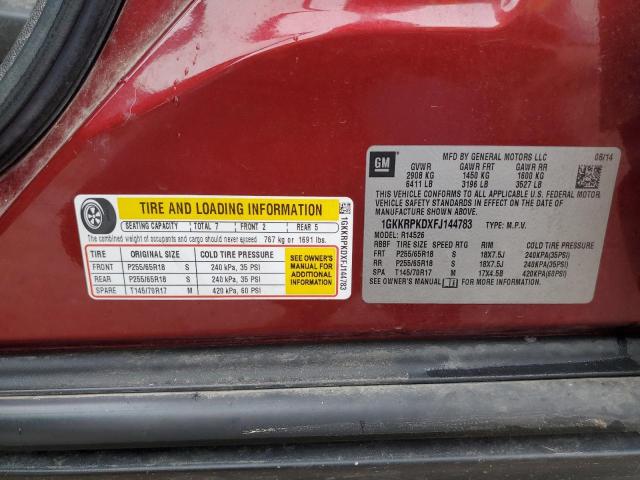 1GKKRPKDXFJ144783 GMC ACADIA SLE