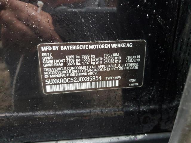 5UXKR0C52J0X85854 BMW X5 Xdrive35i