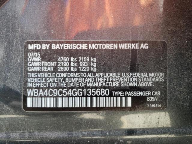 WBA4C9C54GG135680 BMW 428 Xi Gran Coupe Sulev