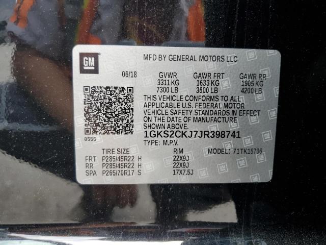 1GKS2CKJ7JR398741 GMC YUKON DENALI