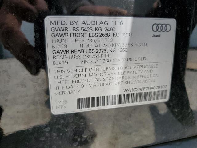 WA1C2AFP2HA079107 Audi Q5 PREMIUM