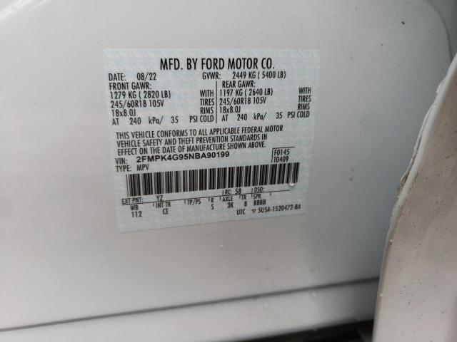 2FMPK4G95NBA90199 Ford EDGE SE