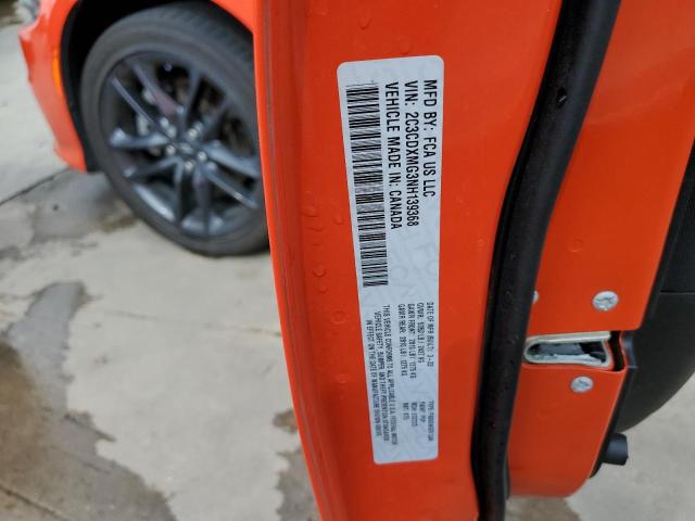 2C3CDXMG3NH139368 Dodge CHARGER GT