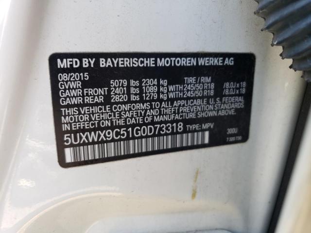 5UXWX9C51G0D73318 BMW X3 Xdrive28i