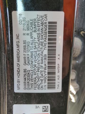 1HGCV1F99JA113839 Honda Accord Touring