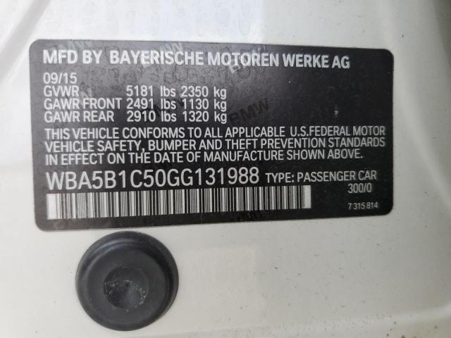 WBA5B1C50GG131988 BMW 535 I