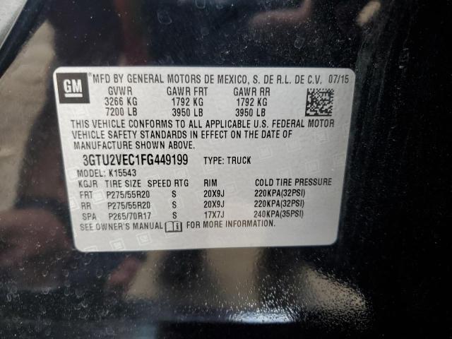 3GTU2VEC1FG449199 GMC Sierra K1500 Slt