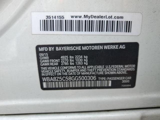 WBA8Z5C58GG500306 BMW 328 Xigt Sulev