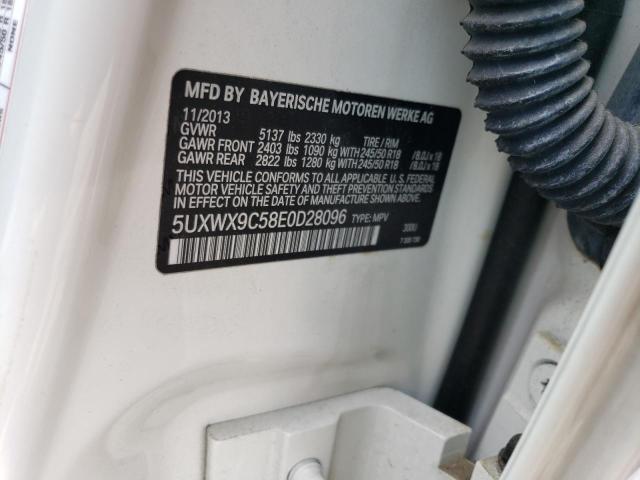 5UXWX9C58E0D28096 BMW X3 Xdrive28i