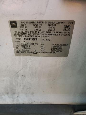 2GKFLPE30G6240216 GMC Terrain Slt