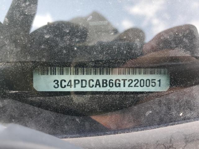 3C4PDCAB6GT220051 Dodge JOURNEY SE