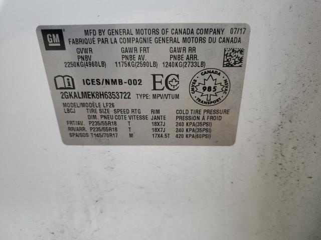 2GKALMEK8H6353722 GMC Terrain Sle
