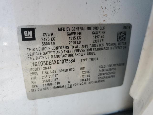 1GTG5CEAXG1375384 GMC CANYON SLE