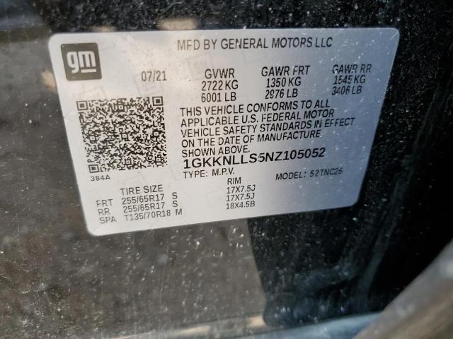 1GKKNLLS5NZ105052 GMC Acadia At4