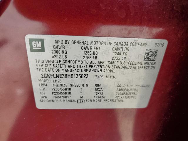 2GKFLNE38H6136823 GMC Terrain Sle