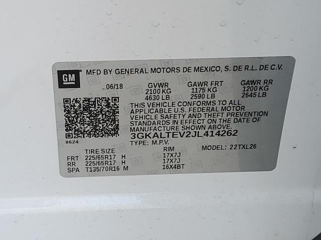 3GKALTEV2JL414262 GMC Terrain Sle