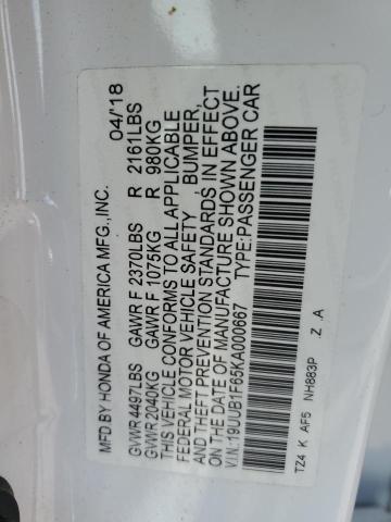 19UUB1F65KA000667 Acura Tlx Technology