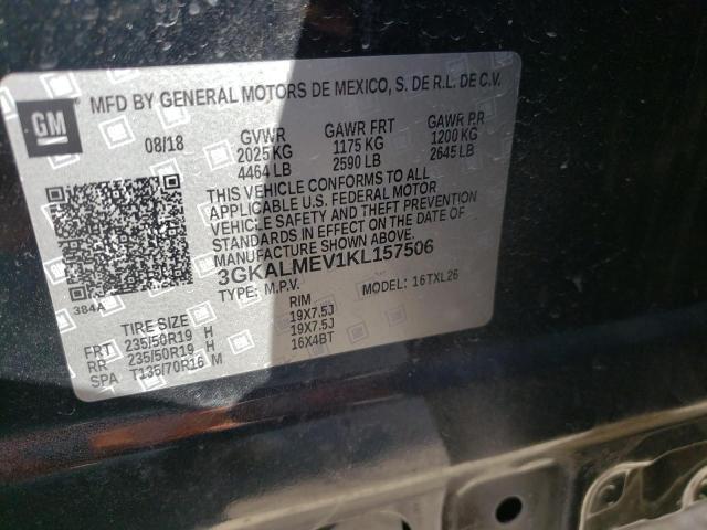 3GKALMEV1KL157506 GMC Terrain Sle