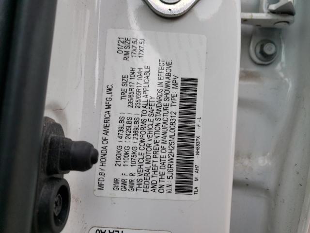 5J6RW2H25ML008312 Honda CR-V LX