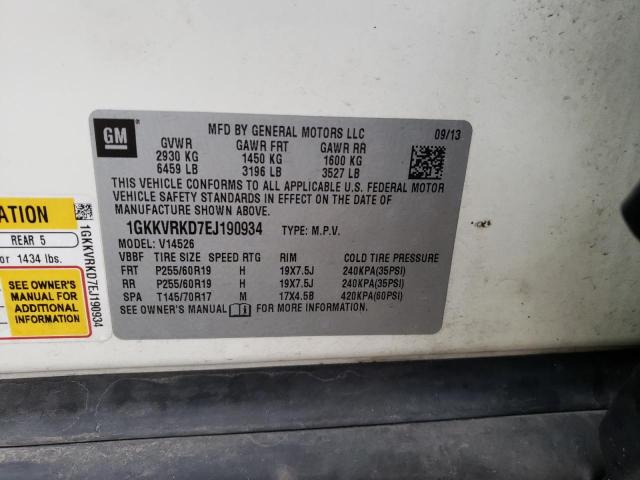 1GKKVRKD7EJ190934 GMC Acadia Slt-1