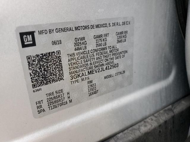 3GKALMEV2JL412503 GMC Terrain Sle