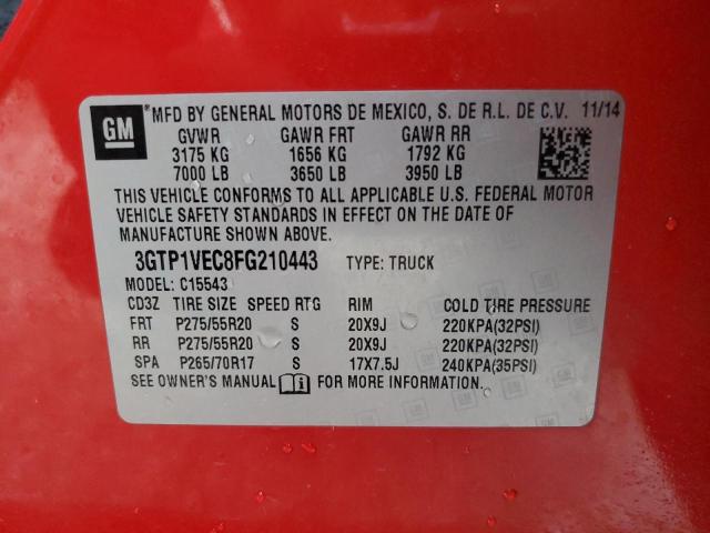 3GTP1VEC8FG210443 GMC Sierra C1500 Slt