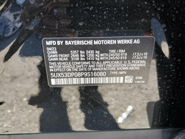 5UX53DP08P9S16080 BMW X3 Xdrive30i