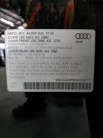 WA1C2AFP9HA078777 Audi Q5 PREMIUM