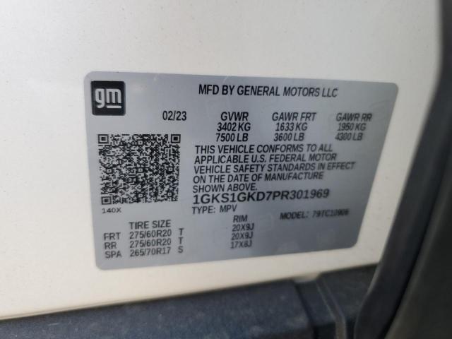 1GKS1GKD7PR301969 GMC Yukon Xl C1500 Slt