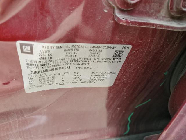 2GKALMEK8H6156078 GMC Terrain Sle
