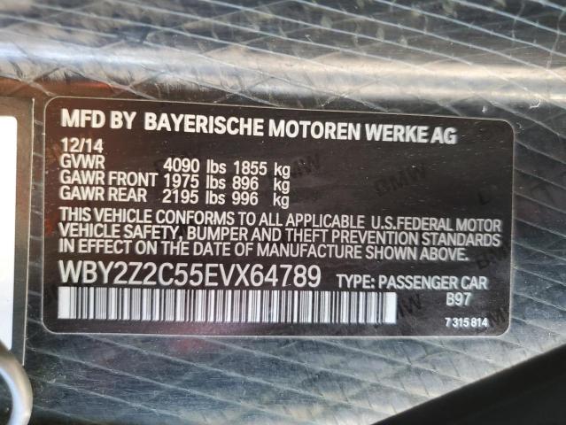 WBY2Z2C55EVX64789 BMW I8