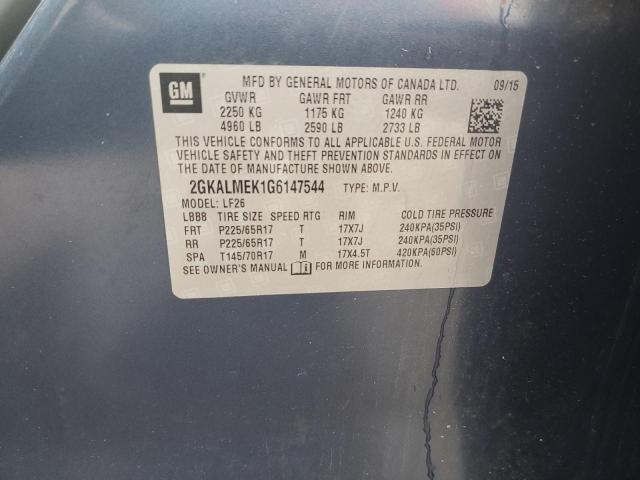 2GKALMEK1G6147544 GMC Terrain Sle