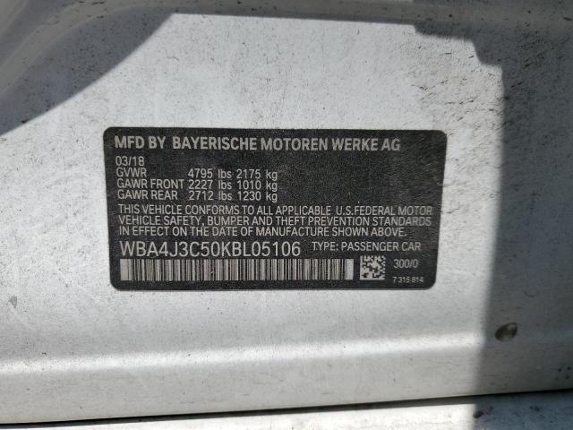 WBA4J3C50KBL05106 BMW 430xi Gran Coupe