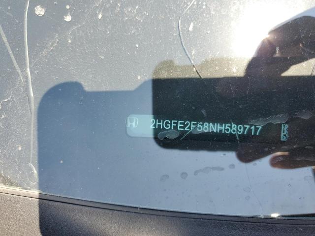 2HGFE2F58NH589717 Honda Civic Sport