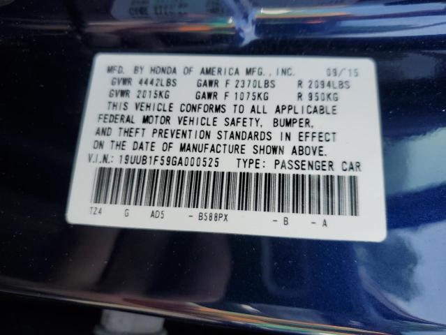19UUB1F59GA000525 Acura TLX TECH