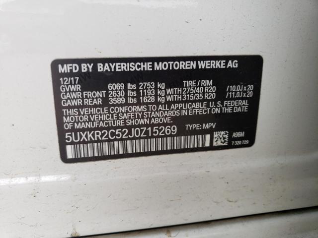 5UXKR2C52J0Z15269 BMW X5 Sdrive35i