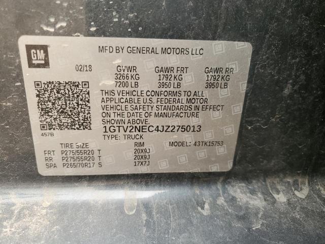 1GTV2NEC4JZ275013 GMC Sierra K1500 Slt