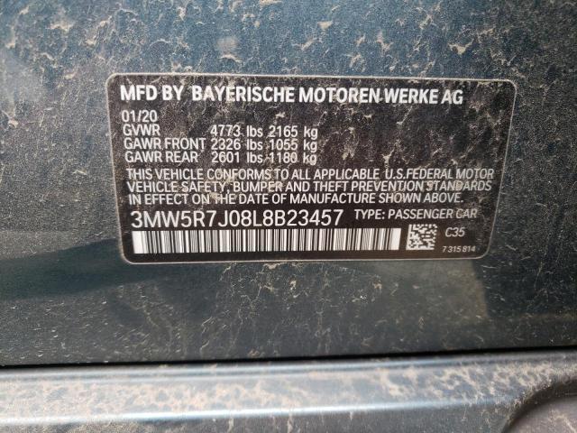 3MW5R7J08L8B23457 BMW 330XI