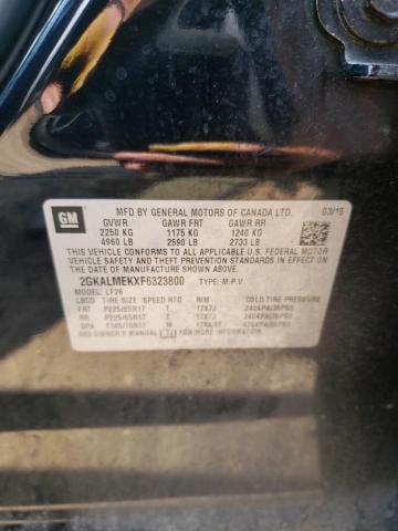 2GKALMEKXF6323800 GMC Terrain Sle