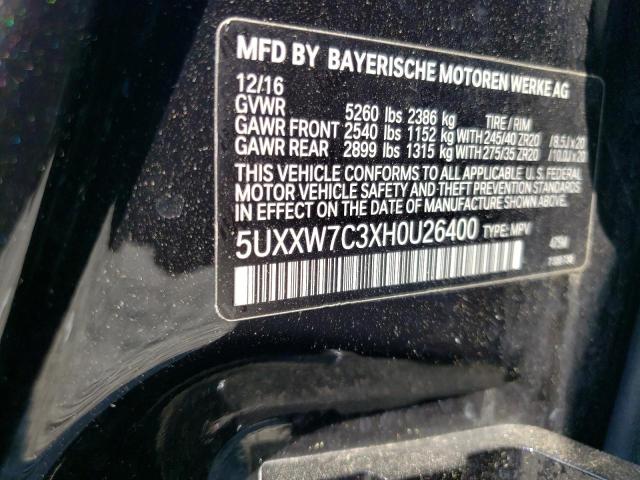 5UXXW7C3XH0U26400 BMW X4 Xdrivem40i