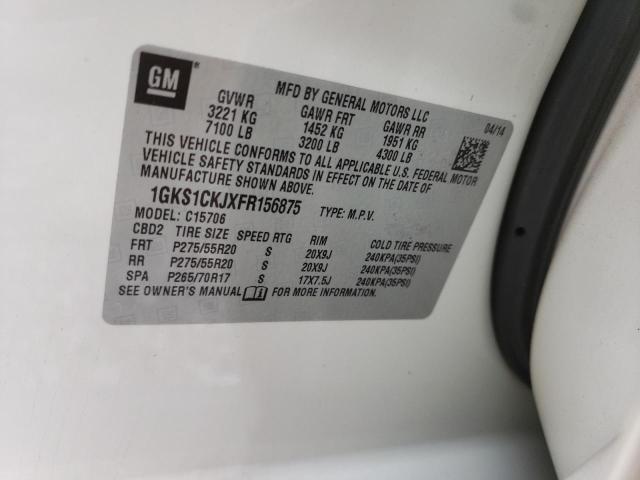 1GKS1CKJXFR156875 GMC YUKON DENALI