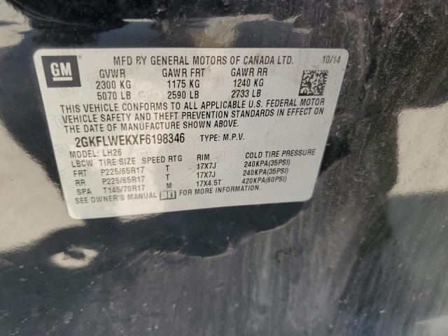 2GKFLWEKXF6198346 GMC Terrain Sle