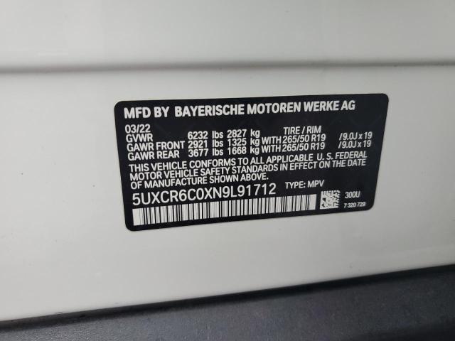 5UXCR6C0XN9L91712 BMW X5 Xdrive40i