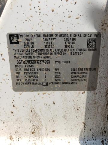 3GTU2VECXFG276993 GMC Sierra K1500 Slt