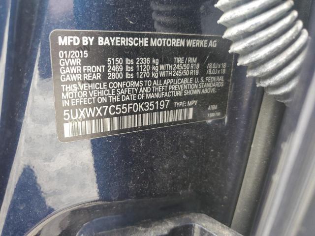 5UXWX7C55F0K35197 BMW X3 Xdrive35i