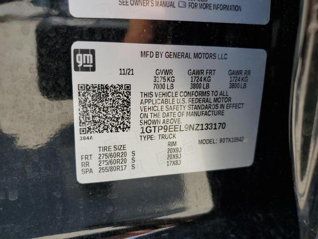 1GTP9EEL9NZ133170 GMC Sierra Limited K1500 At4