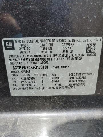 3GTP1WECXFG170100 GMC Sierra C1500 Denali