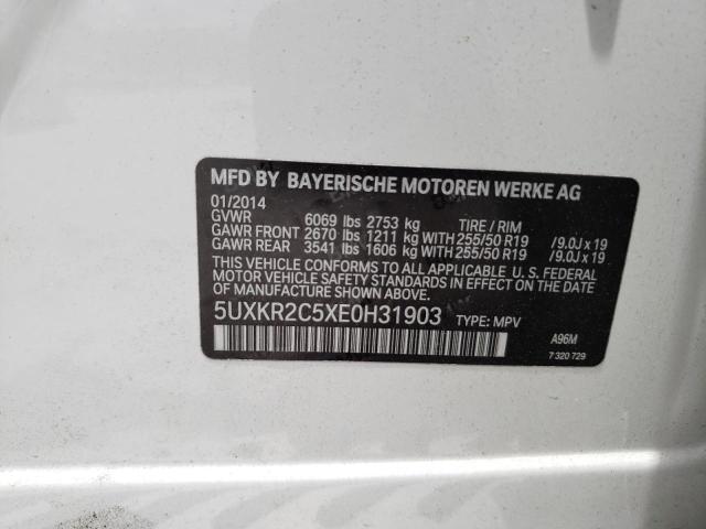 5UXKR2C5XE0H31903 BMW X5 Sdrive35i
