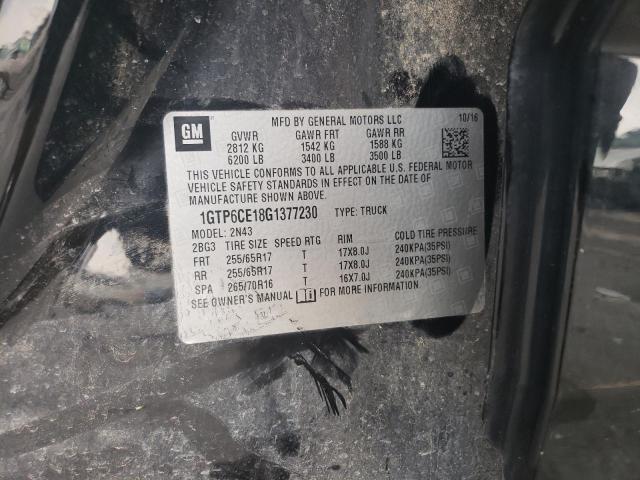 1GTP6CE18G1377230 GMC CANYON SLE
